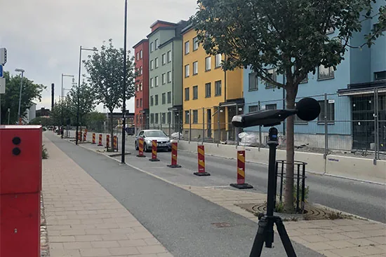 Trafikbullermätning vid väg